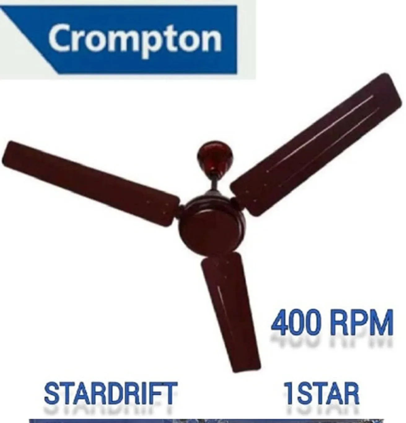 cromton fan 400  brown